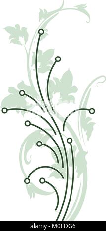 Background in PCB-layout style. Vector. Stock Vector