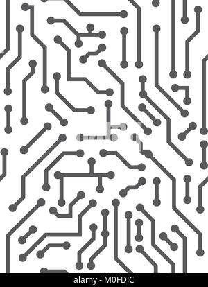 Seamless background in PCB-layout style Stock Vector