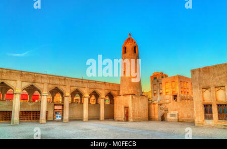 Historic Domes Mosque in Doha, Qatar Stock Photo