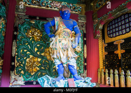 Umarokya, who protects the north sky. One of the four guardian deities in the Yashamon gate of Taiyuin temple, Nikko, Japan Stock Photo