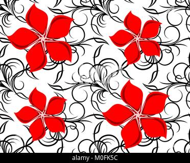 Seamless floral background. Stock Vector