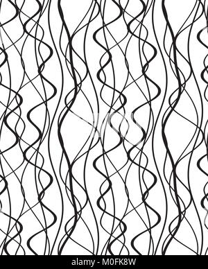 Seamless pattern with curve lines. Stock Vector