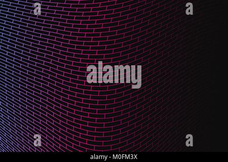 Abstract vector background. Colorful geometrical grid on the dark background. Stock Vector