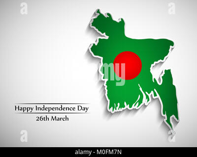 illustration of elements of Bangladesh Independence Day background Stock Photo