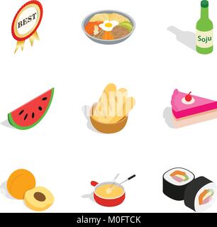 Great quality icons set, isometric style Stock Vector