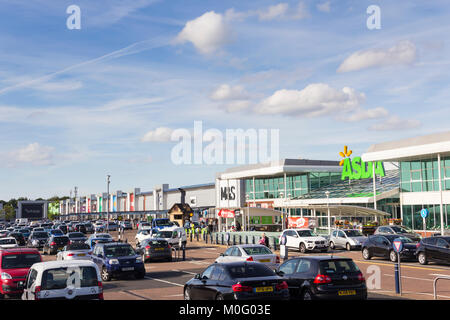 ASDA and other retail stores at the Middlebrook retail and leisure park, Horwich, near Bolton. Stock Photo