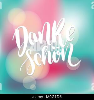 Danke Schön. Danke schoen Stock Vector Images - Alamy