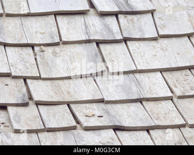 Wooden Roof Shingles ( A Type of Wooden Roof Tile ) Stock Photo