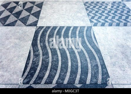 a big grey background squares with geometric pattern Stock Photo