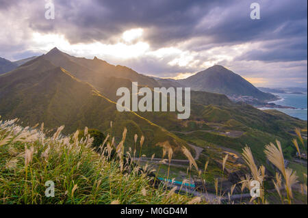 landscape of northern coast in taiwan Stock Photo