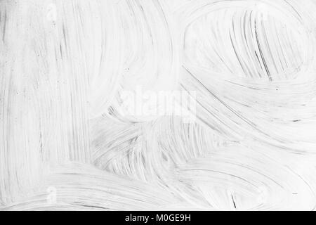 Abstract renovation background photo, white paint pattern over gray wall Stock Photo