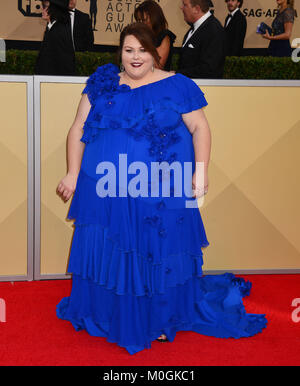 Los Angeles, USA. 21st Jan, 2018. Chrissy Metz 127 attends the 24th Annual Screen Actors Guild Awards at The Shrine Auditorium on January 21, 2018 in Los Angeles, California Credit: Tsuni / USA/Alamy Live News Stock Photo