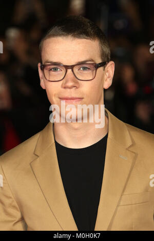 London, UK. 22nd Jan, 2018. Will Poulter, Maze Runner: The Death Cure - UK Fan Screening, Leicester Square, London UK, 22 January 2018, Photo by Richard Goldschmidt Credit: Rich Gold/Alamy Live News Stock Photo
