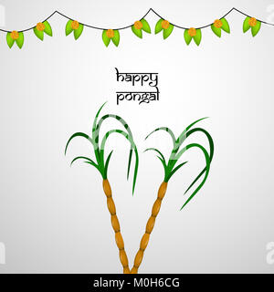 illustration of Indian festival Pongal background Stock Photo