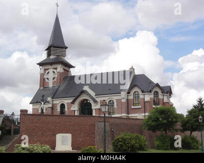 Bray-Saint-Christophe (Aisne) église Saint-Christophe Stock Photo