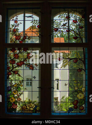 Buntglasfenster, Bischöfliches Ordinariat, Görlitz 3 Stock Photo