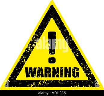 warning rubber stamp Stock Vector