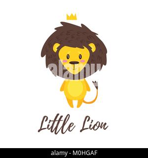illustration of cute lion Stock Vector
