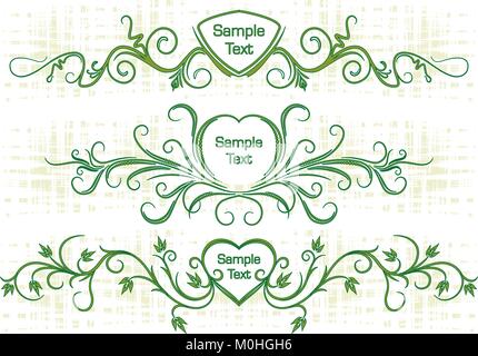 Vintage frames for text. Stock Vector