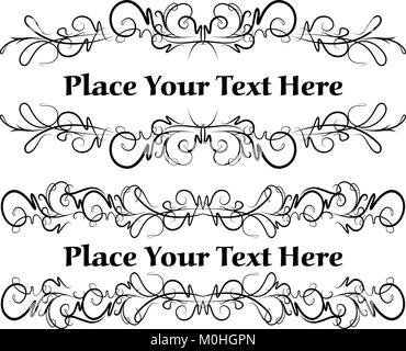 Elegant texts frames. Stock Vector