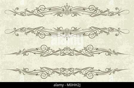 Elegant texts frames. Stock Vector