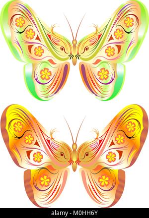 decorative butterflies Stock Vector