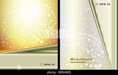 Brochure design template with mandala Stock Vector