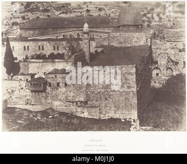 Jérusalem, Enceinte du Temple, Mosquée El-Aksa, angle Sud-Ouest MET DP131222 Stock Photo
