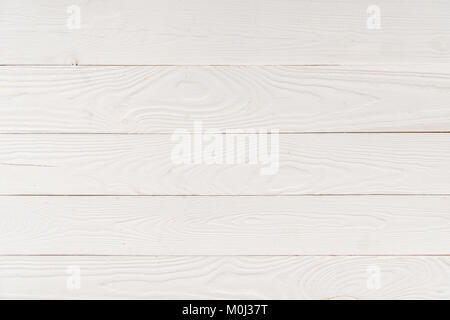 Top view of light wooden background with horizontal planks Stock Photo