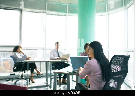 Team working process on international project Stock Photo