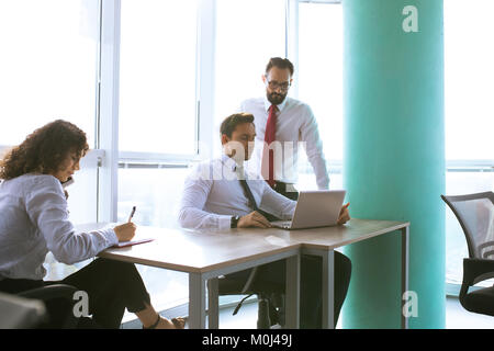 Team working process on international project Stock Photo