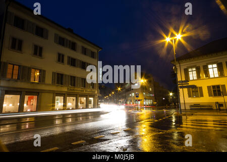 Switzerland, Glarus by night Stock Photo