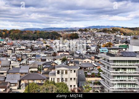 Nara, Japan - residential neighborhoods townscape in autumn. Stock Photo