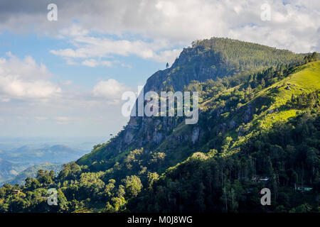 Famous Ella rock mountain in central Sri Lanka Stock Photo