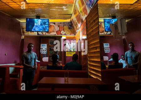 Rwanda, Kigali, local restaurant Stock Photo