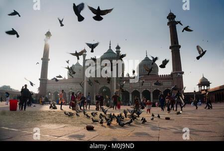 Jama Masjid in Chandni Chowk, Delhi Stock Photo