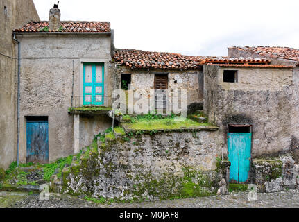 abandoned ruins that sometimes meet in Italian villages Stock Photo