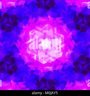 abstract flower neon background. Sample with polygonal shapes. Futuristic design can be used for web site and textile Stock Vector