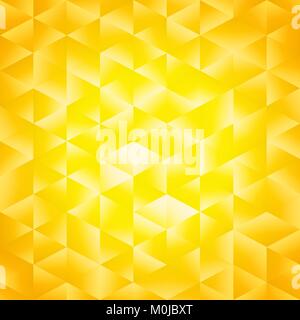 Geometric background with yellow poligonal, vector image Stock Vector
