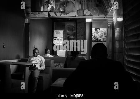 Rwanda, Kigali, local restaurant Stock Photo