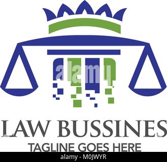 digital technology Law legal Building and Justice Stock Vector