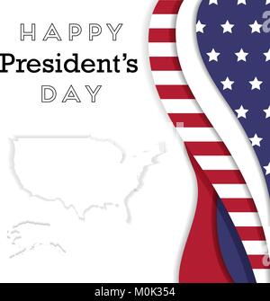 Presidents Day in USA Background. Stock Vector