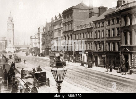 High Street, Belfast, Northern Ireland, c.1890 Stock Photo