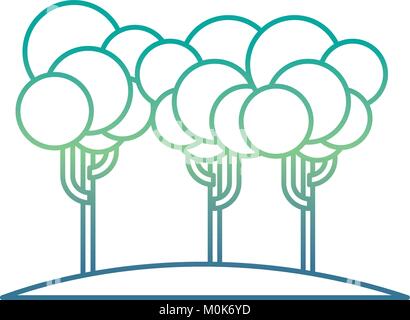 trees isometric isolate icon Stock Vector