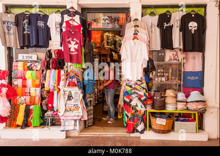 A clothes shop store in Ciutadella de Menorca , Menorca , Balearic ...