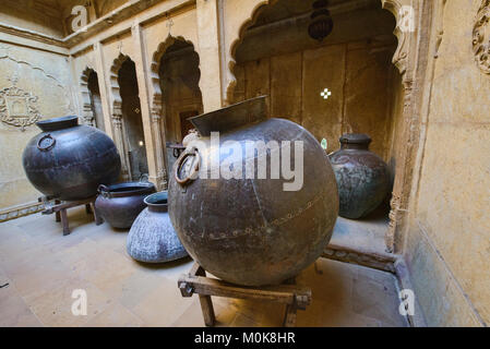 Interior of Patwon Ji Ki Haveli, Jaisalmer, Rajasthan, India Stock Photo