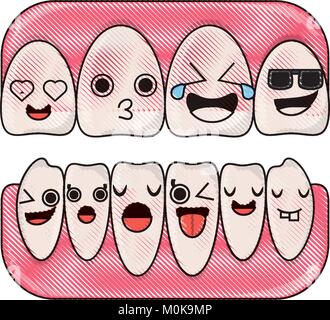 cartoon teeth icon image Stock Vector