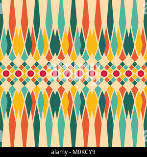 Colorful geometric pattern with abstract polygons in festive colors. Geometric digital art. Stock Photo