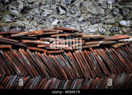 Roof tiles in England, Britain Stock Photo
