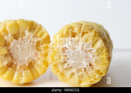 Two Corn on the Cobs Stock Photo